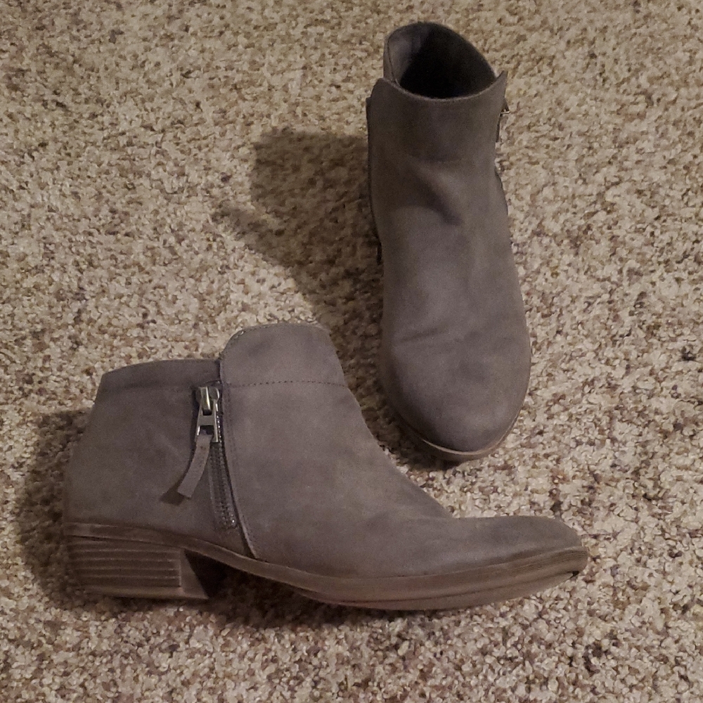 Gray Ankle Boots